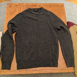 J. Crew 100% lambswool sweater in charcoal